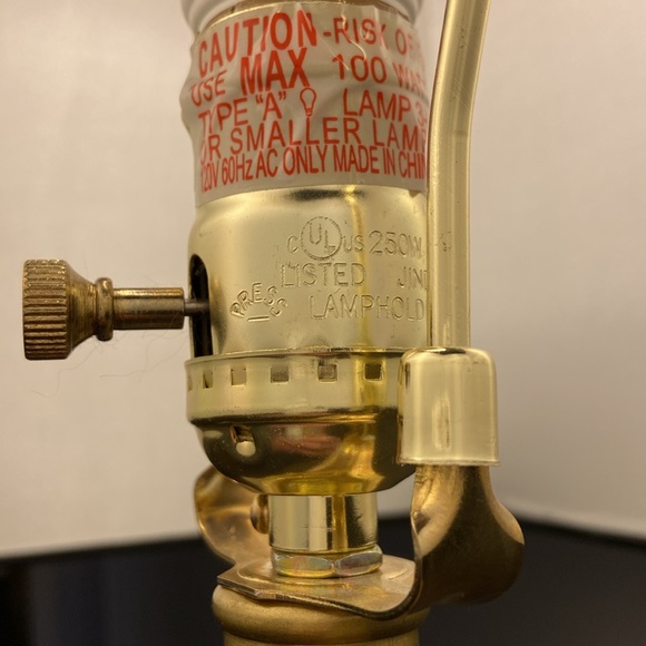 COPY - Modern, Contemporary Crystal and Antique Brass Table Lamp with Black Sha… - Picture 6 of 10